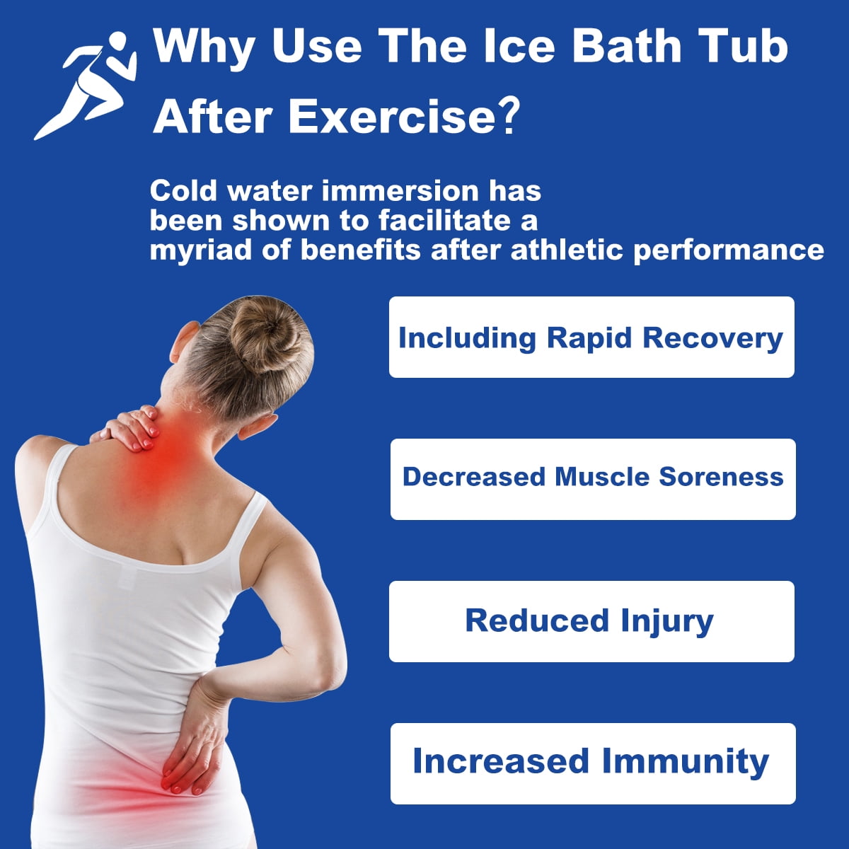 Ice Bath Tub for Athletes, Portable Ice Bath at Home, Inflatable Cold Plunge Tub for Adults, Large Ice Bathtub Outdoor, Cold Bath with Cover